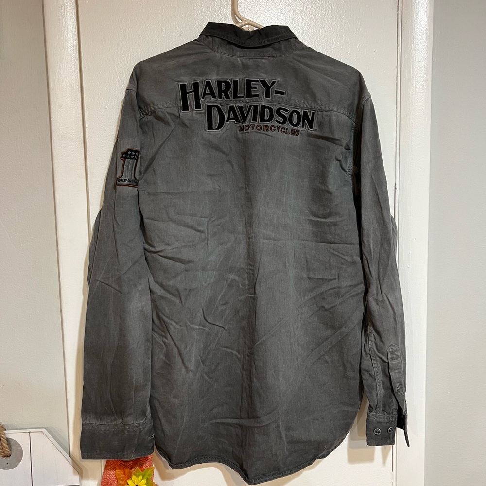 Harley Davidson button down XL